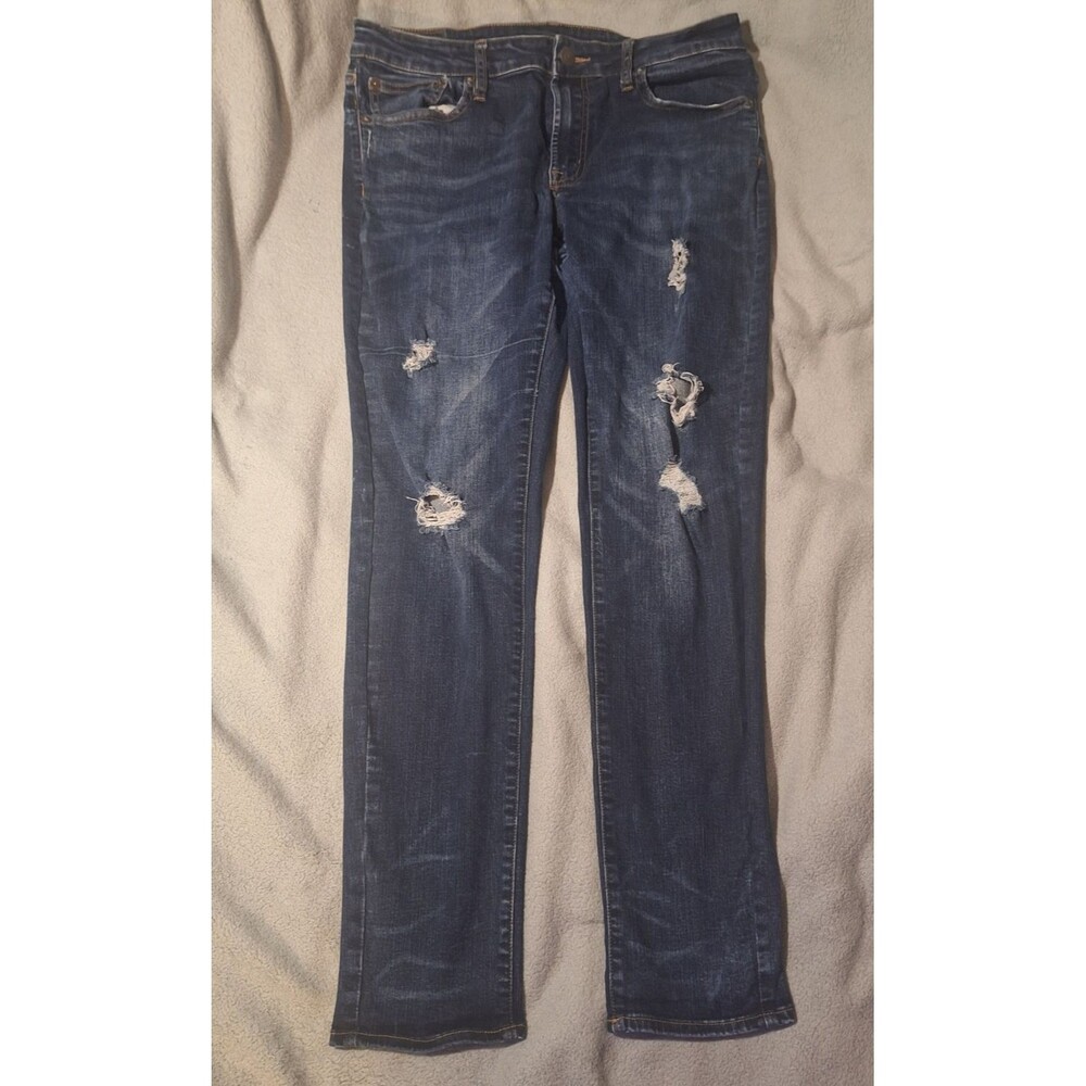 AMERICAN EAGLE Next Level Flex Skinny Jeans Men 33x32 Blue Distressed